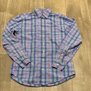 Mens Vineyard Vines Slim Fit Whale Plaid‎ Button Up Casual Shirt